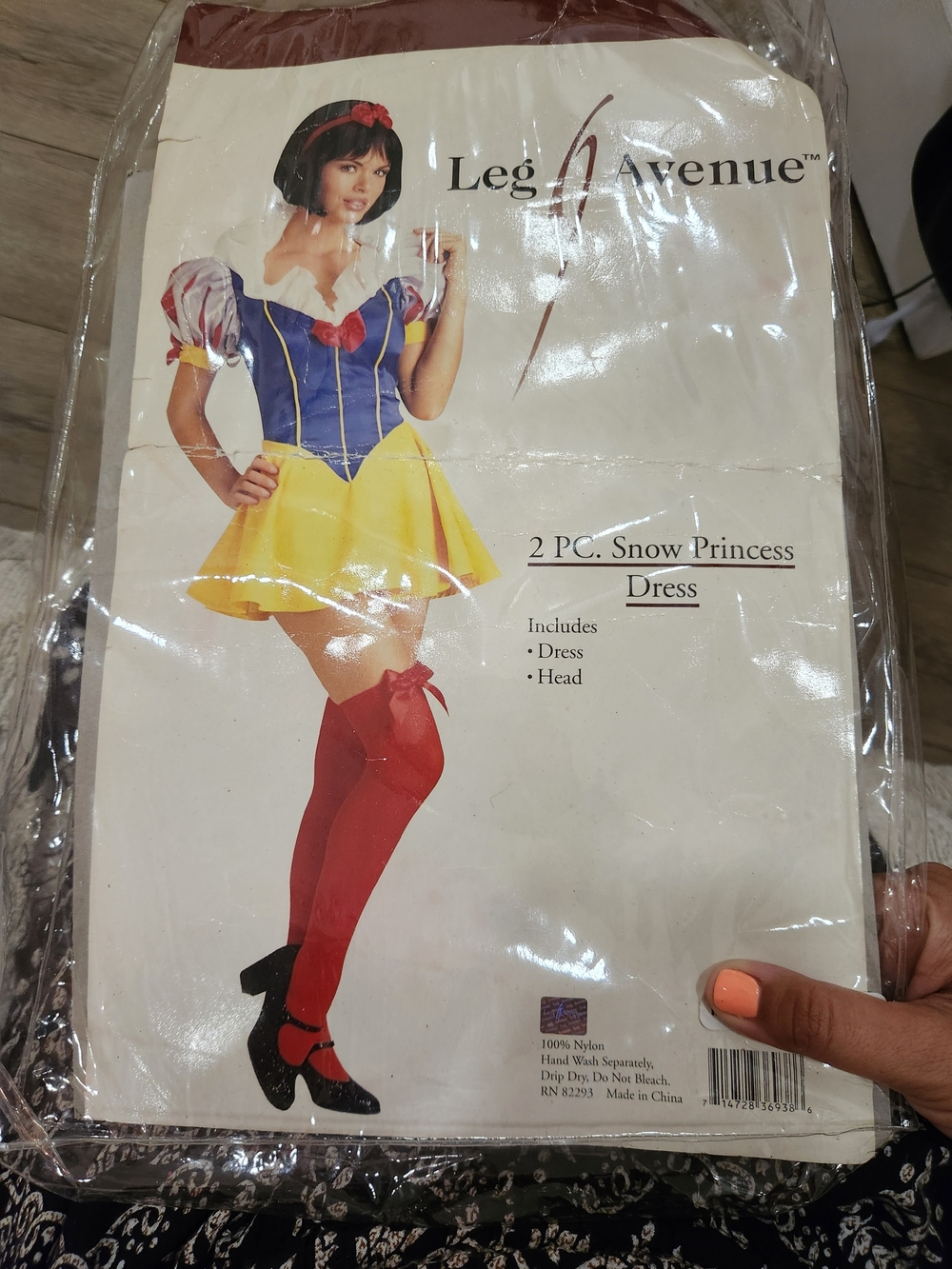 Leg Avenue Snow Princess Kids Costume - Blue & Yellow with Red Accents